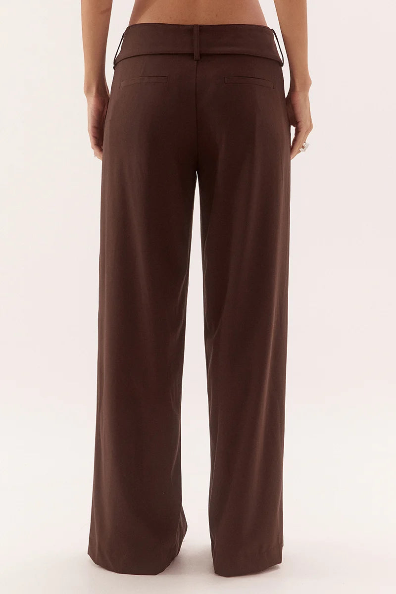 Elysian Collective Sovere Studio Sadie Pant Dark Chocolate