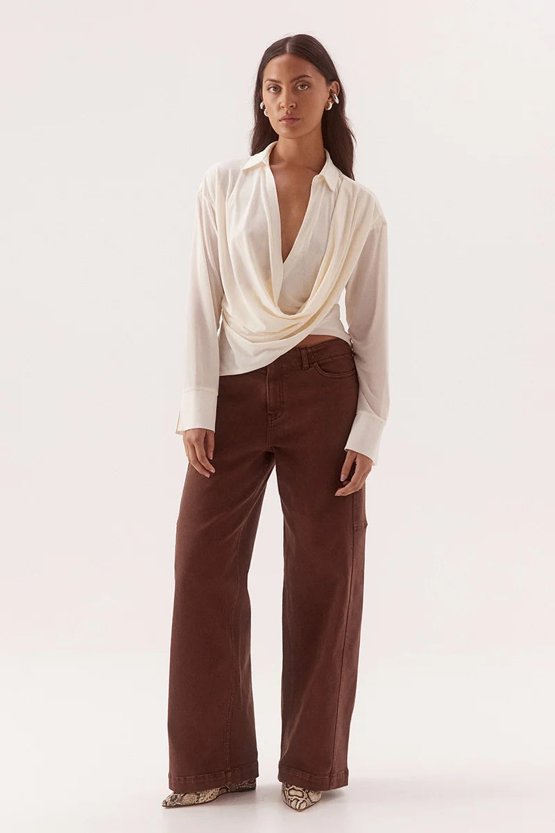 Elysian Collective Sovere Studio Selen Shirt Chalk