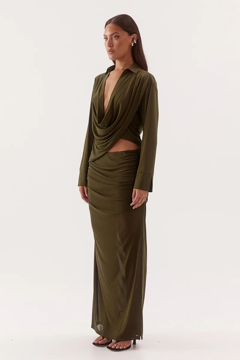 Elysian Collective Sovere Studio Selen Shirt Olive
