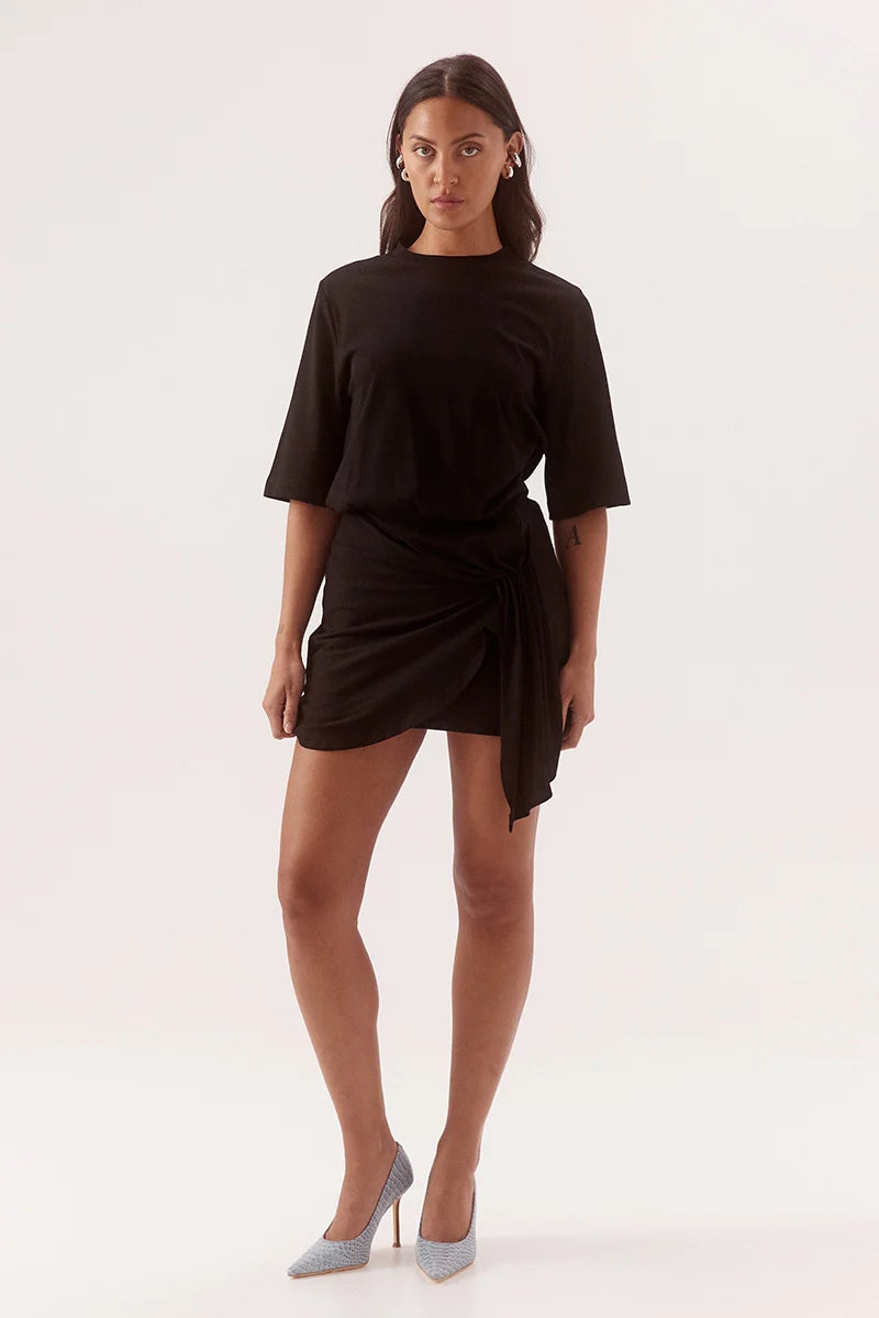Elysian Collective Sovere Studio Sohvi Tee Dress Black