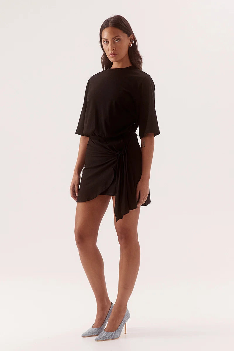 Elysian Collective Sovere Studio Sohvi Tee Dress Black