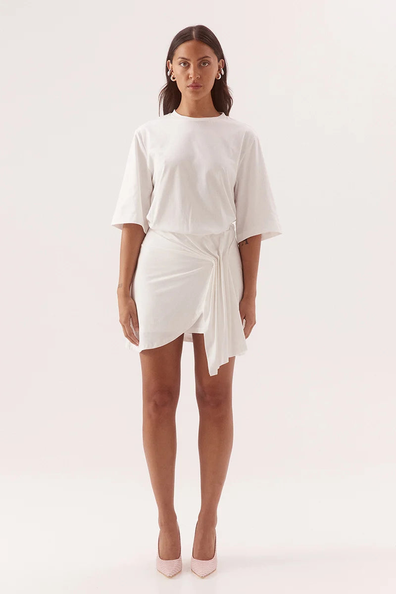 Elysian Collective Sovere Studio Sohvi Tee Dress Chalk