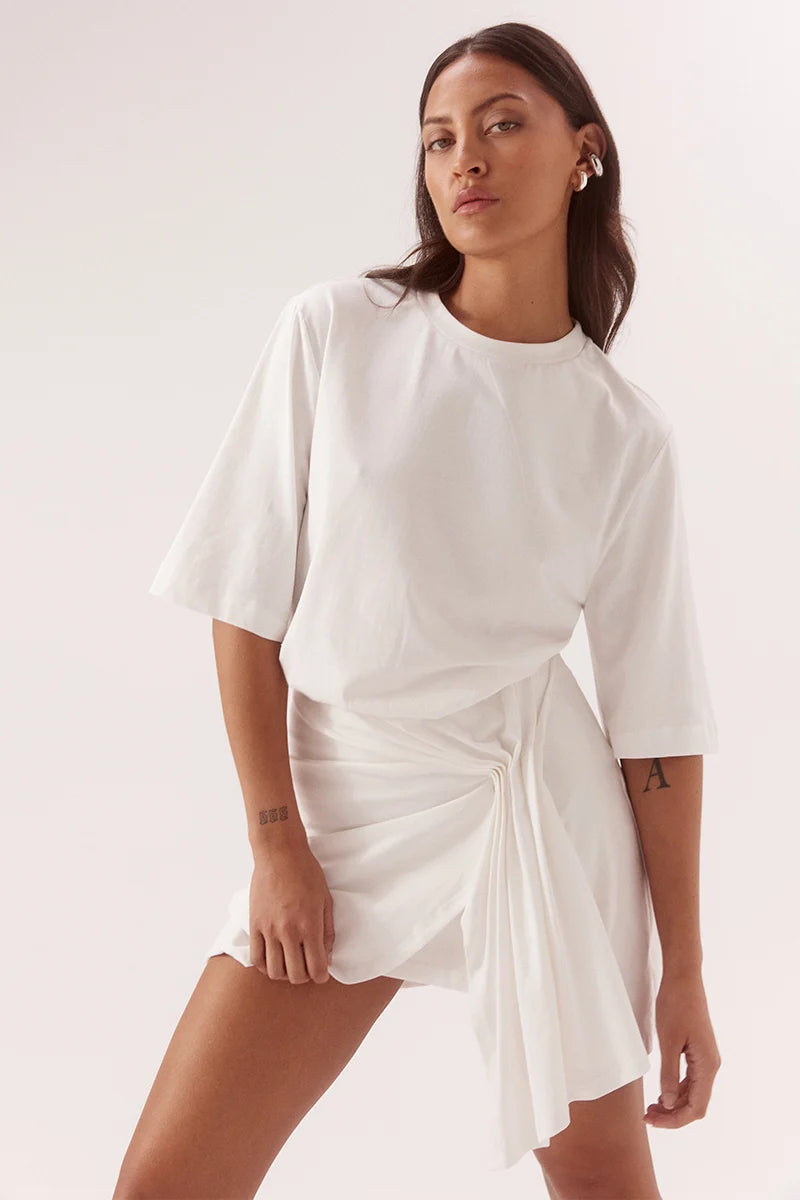Elysian Collective Sovere Studio Sohvi Tee Dress Chalk
