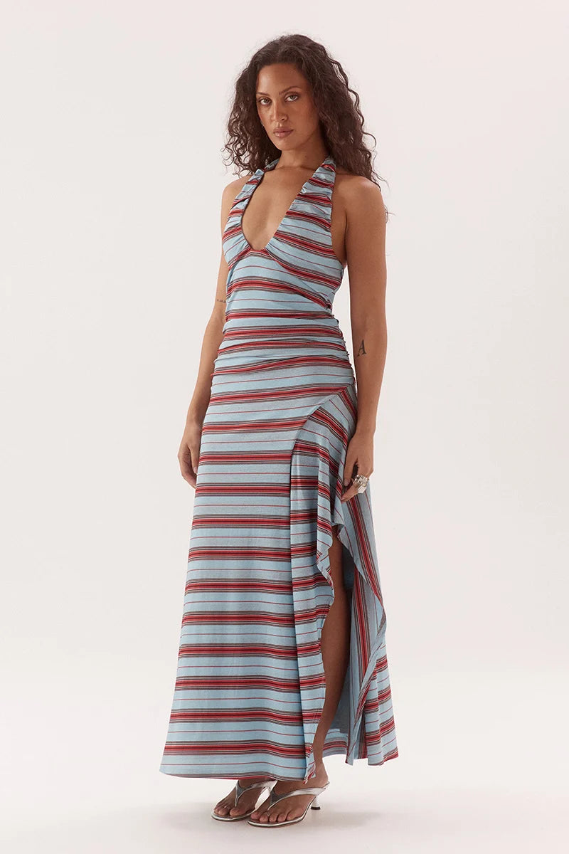 Elysian Collective Sovere Studio Zumi Dress Zumi Stripe Blue