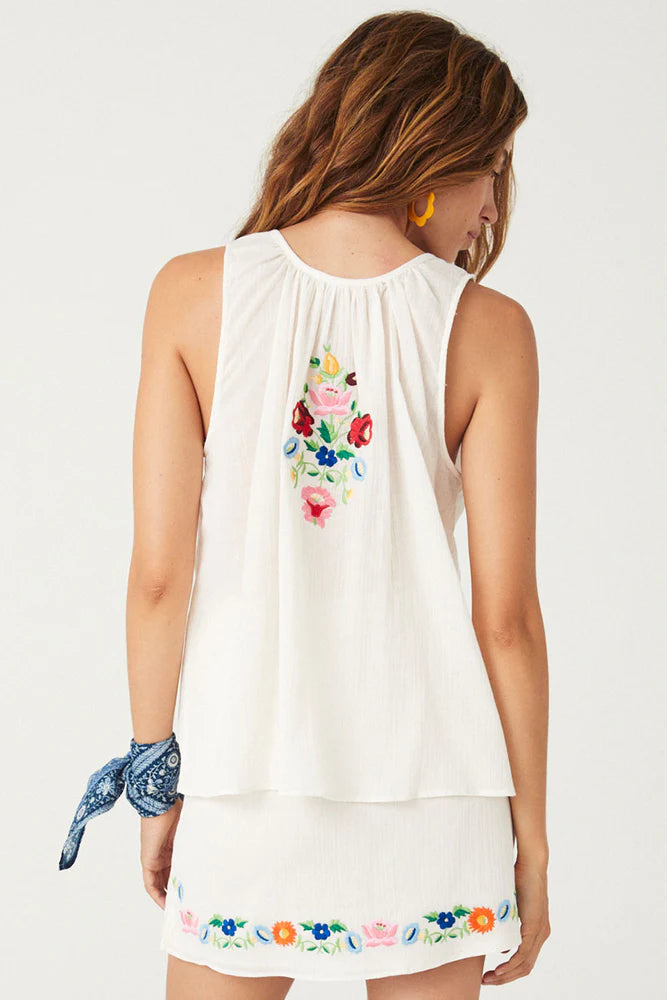 Elysian Collective Spell And The Gypsy Collective Florapaloosa Embroidered Cami Wildflower