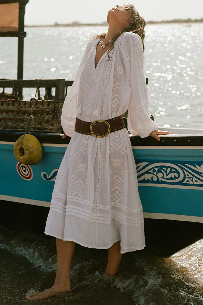 Elysian Collective Spell And The Gypsy Collective Sandbar Gown White