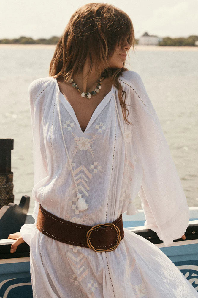 Elysian Collective Spell And The Gypsy Collective Sandbar Gown White