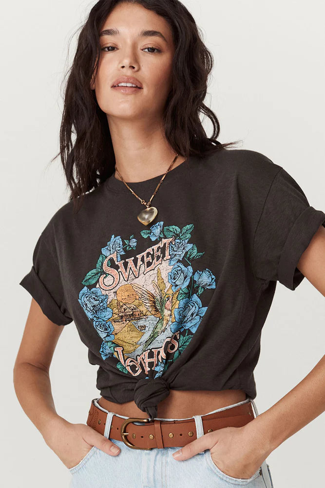 Elysian Collective Spell And The Gypsy Collective Sweet Nothings Biker Tee Charcoal