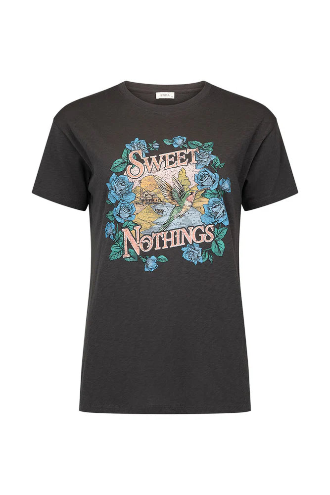 Elysian Collective Spell And The Gypsy Collective Sweet Nothings Biker Tee Charcoal