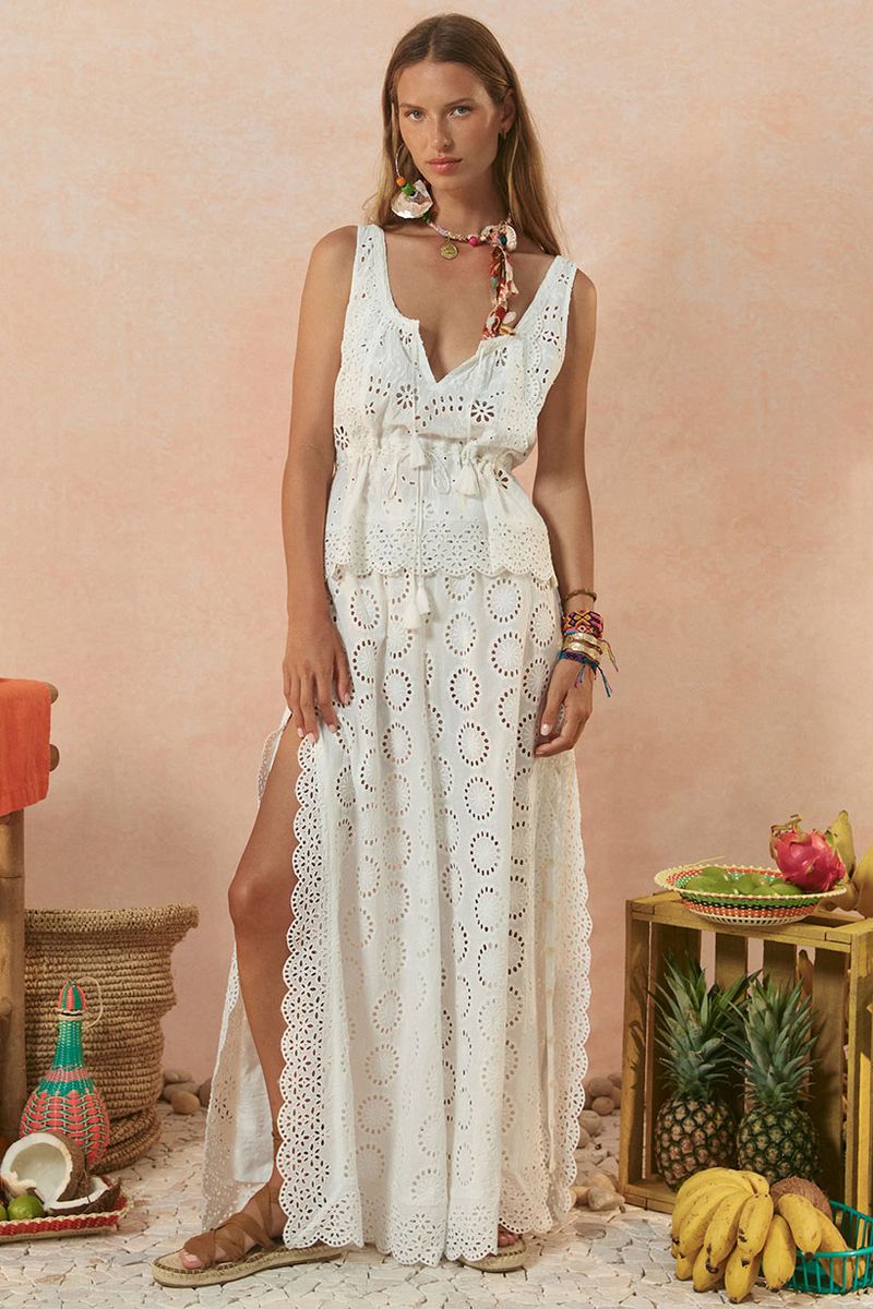 Elysian Collective Spell And The Gypsy Collective Yaya Lace Pant Antique White