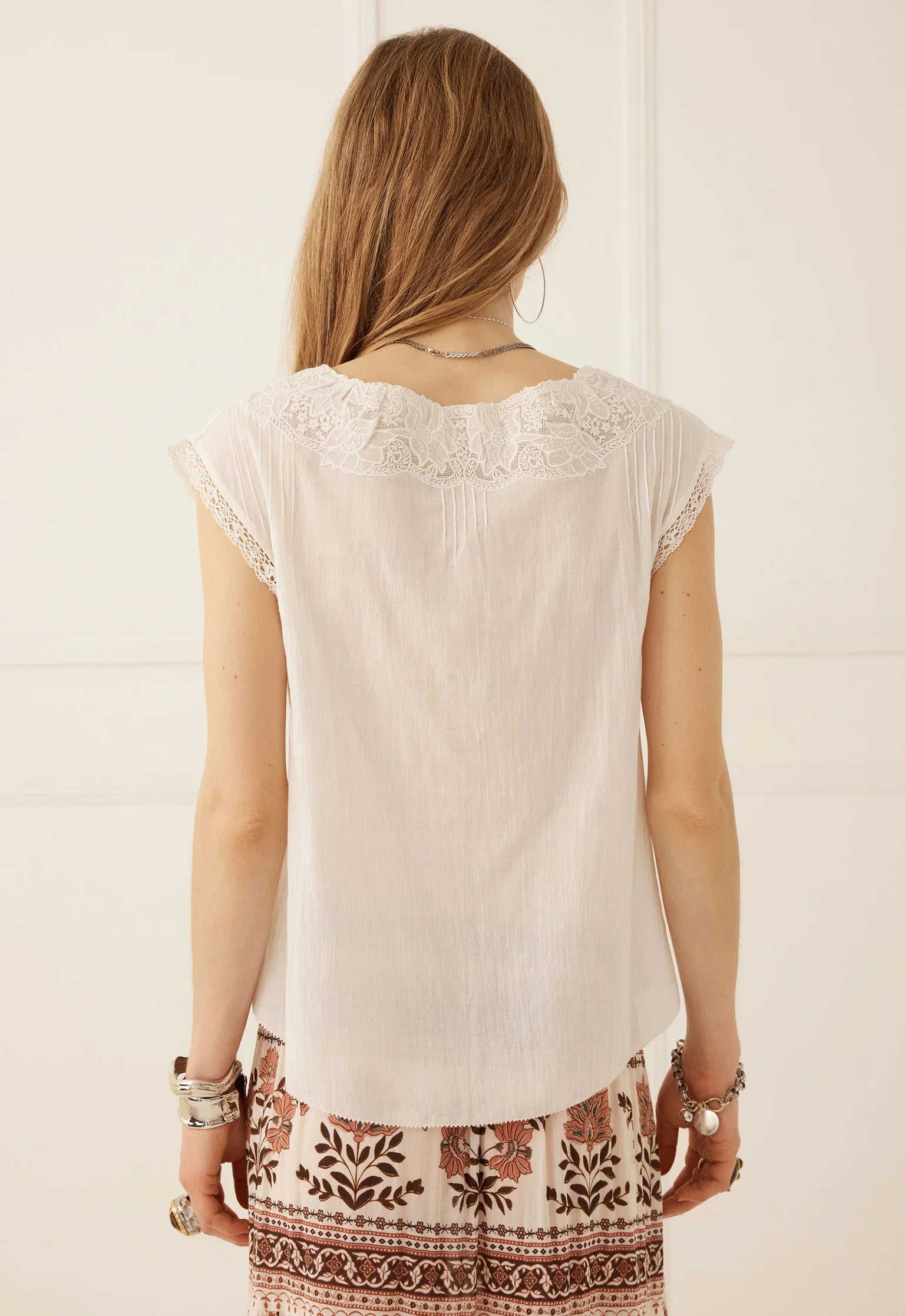 Elysian Collective Spell Bridget Lace Cami Pearl
