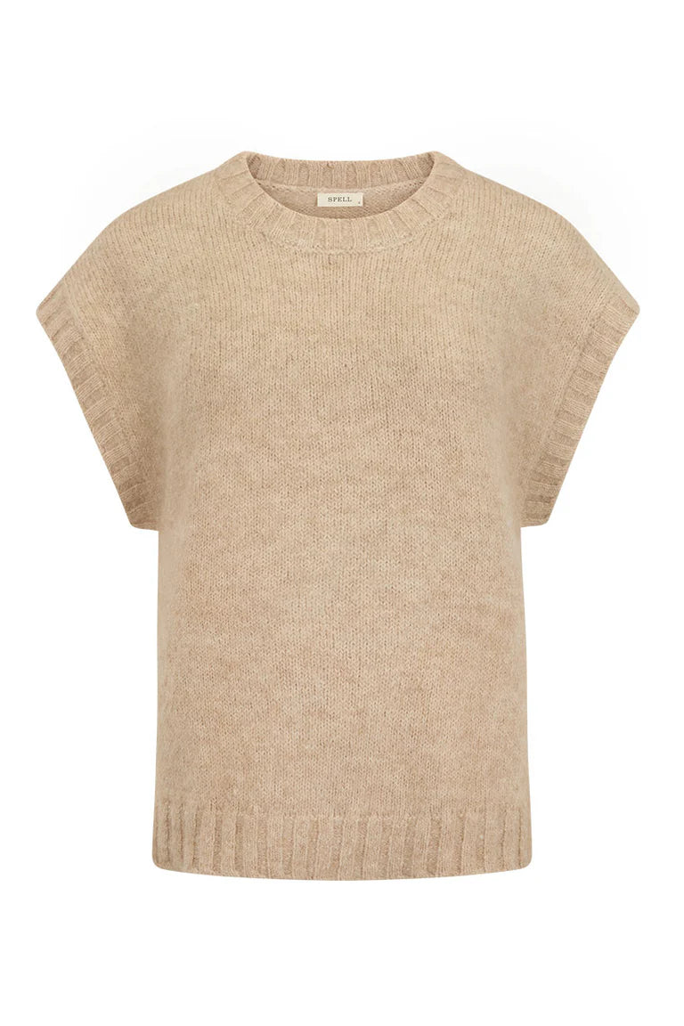 Elysian Collective Spell Darcy Vest Sand