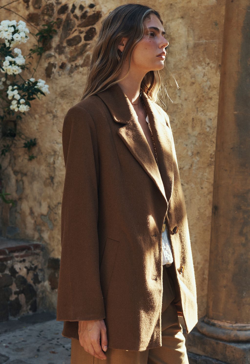 Elysian Collective Spell Dilettante Coat Brick