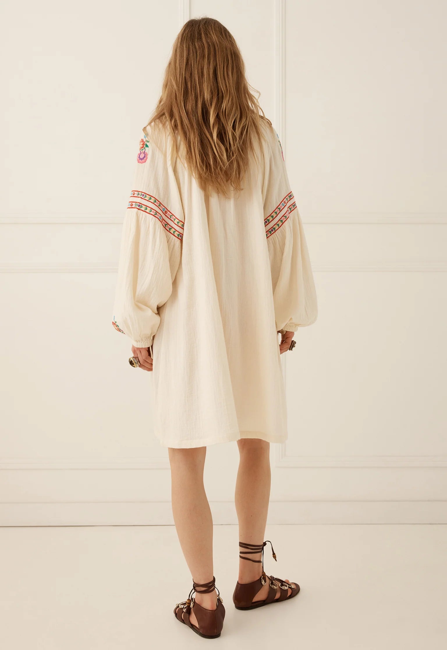 Elysian Collective Spell Feliz Tunic Dress Vintage Cream