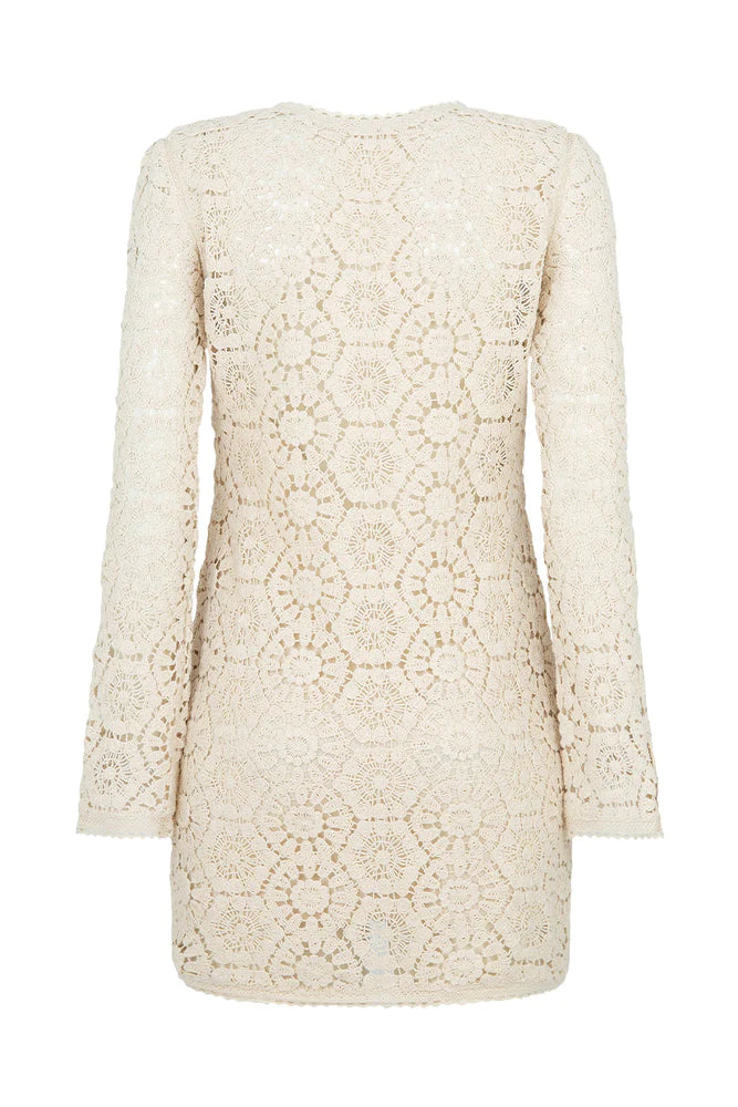 SPELL AND THE GYPSY COLLECTIVE - HELENA CROCHET LACE MINI DRESS (CREAM