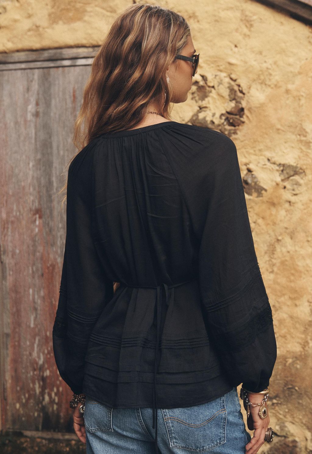 Elysian Collective Spell Hera Lace Blouse Vintage Black