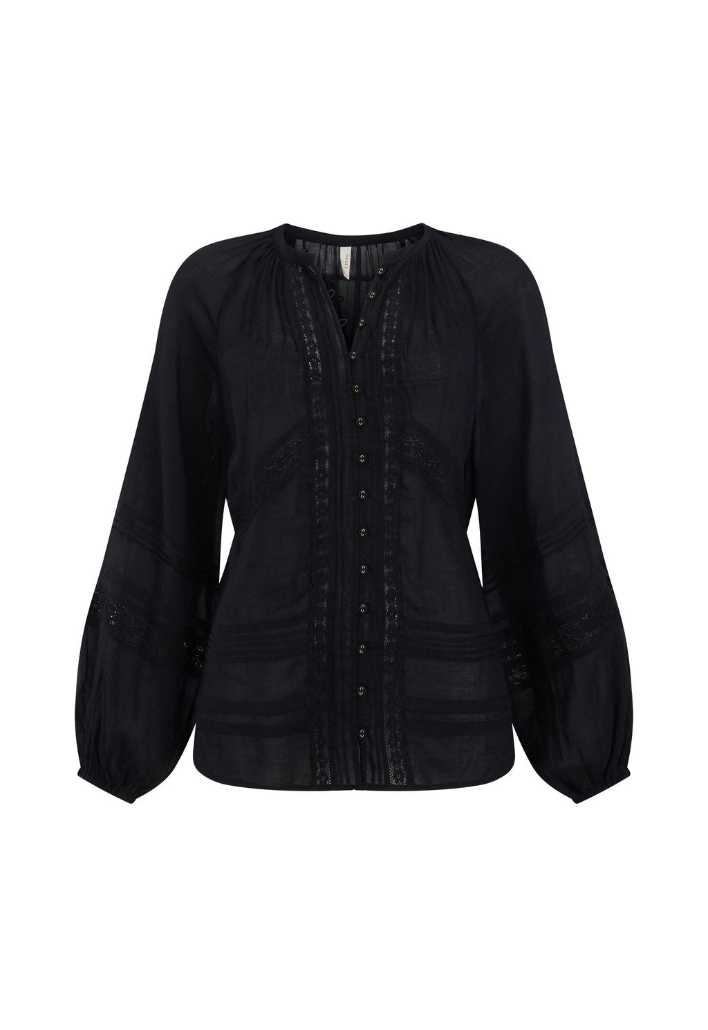Elysian Collective Spell Hera Lace Blouse Vintage Black