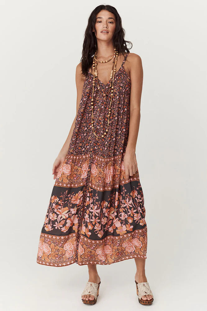 Elysian Collective Spell Love Jetty Strapless Maxi Dress Balmy Nights