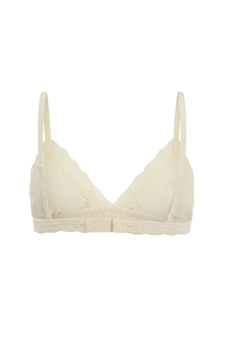 Elysian Collective Spell Lovers Lace Bralette Vintage Cream
