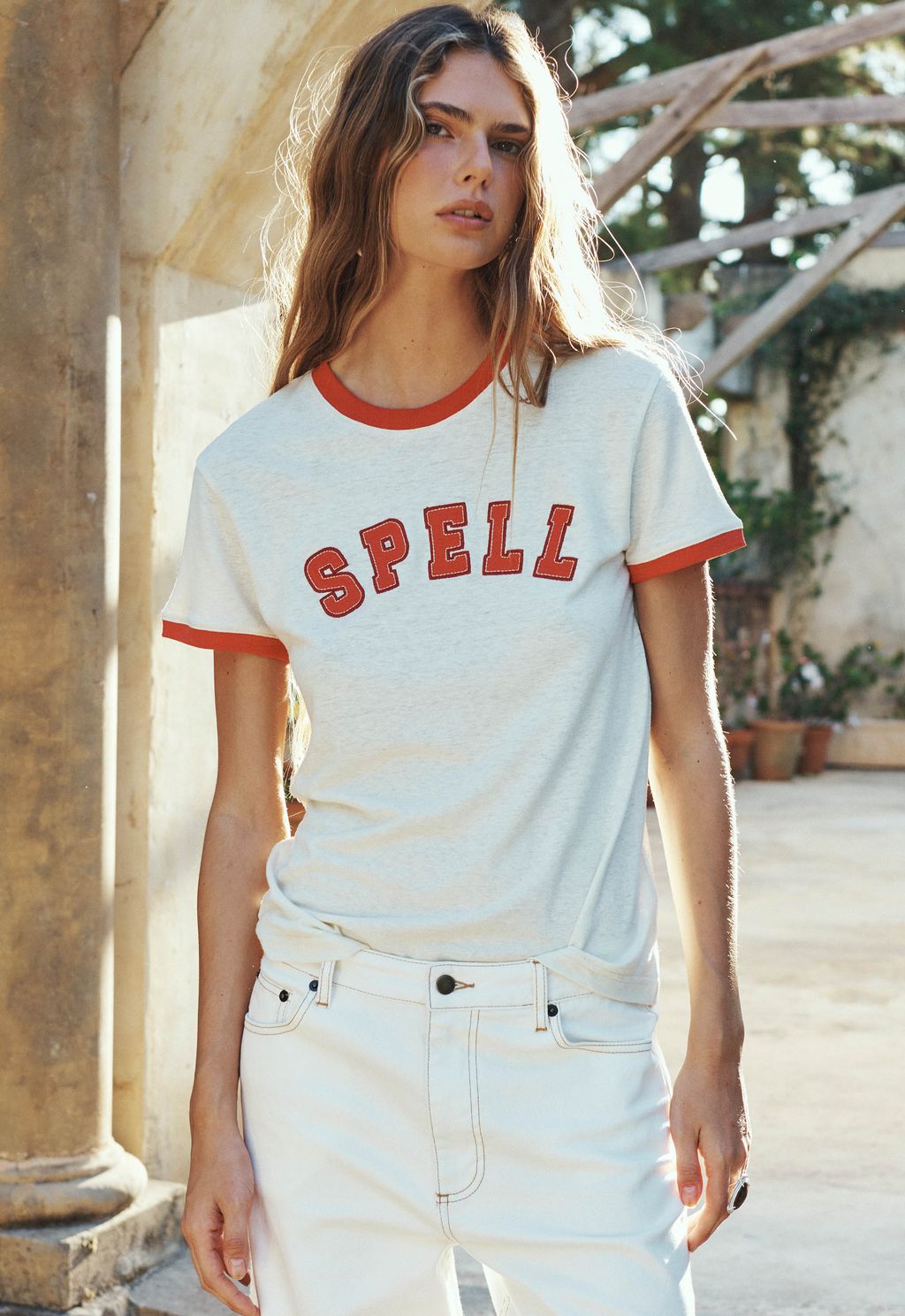 Elysian Collective Spell Roomie Shrunken Tee Sand