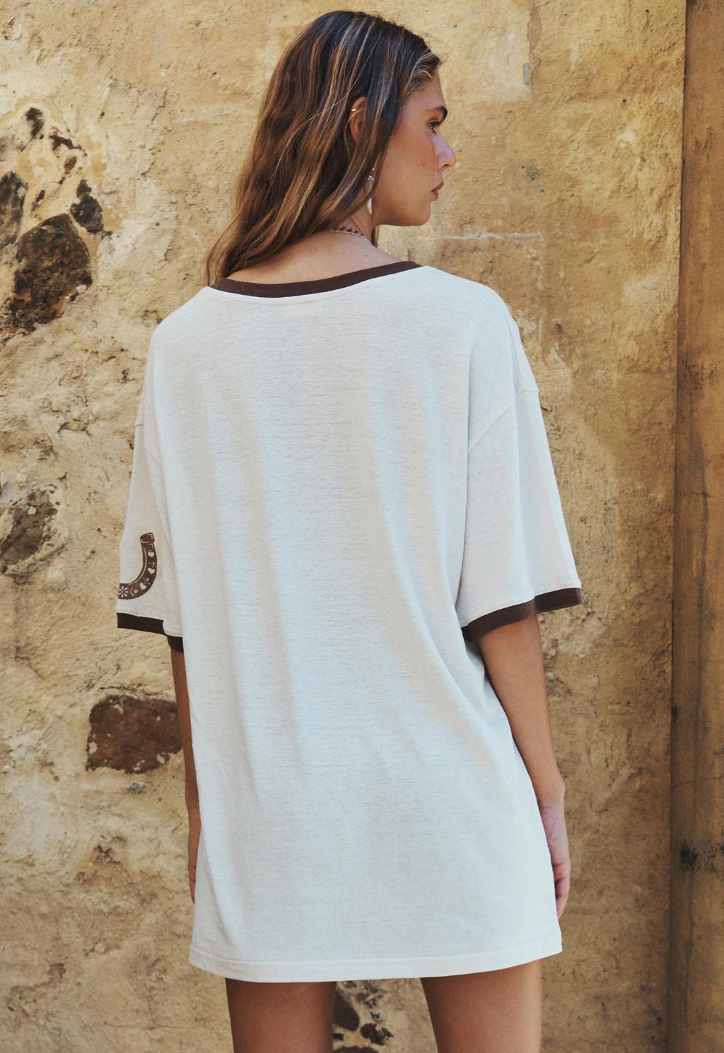 Elysian Collective Spell Texas Sweetheart Tee Vintage Cream
