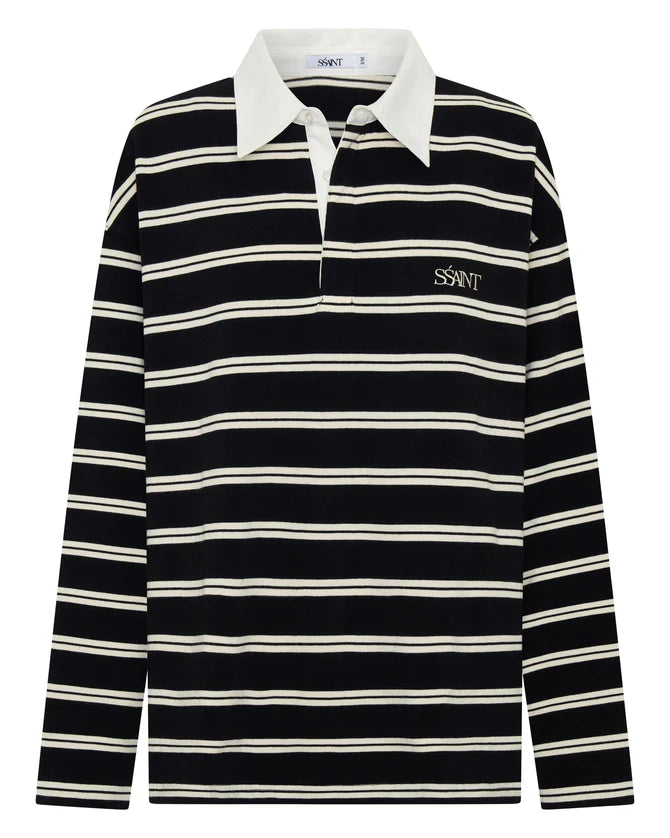 Elysian Collective Ssaint Dylan Rugby Polo Black