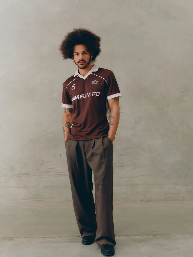 Elysian Collective Ssaint Emblem Soccer Jersey Espresso