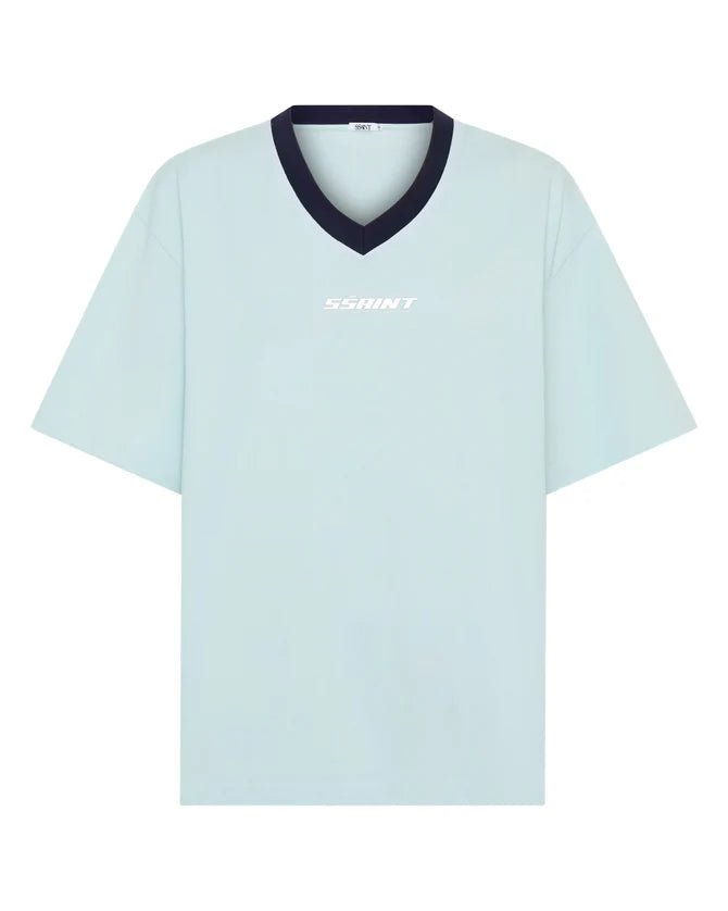 Elysian Collective Ssaint Reflective V Neck Tee Mint