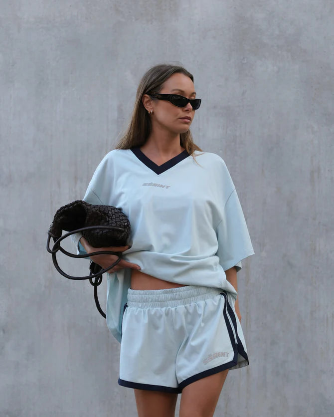 Elysian Collective Ssaint Reflective V Neck Tee Mint