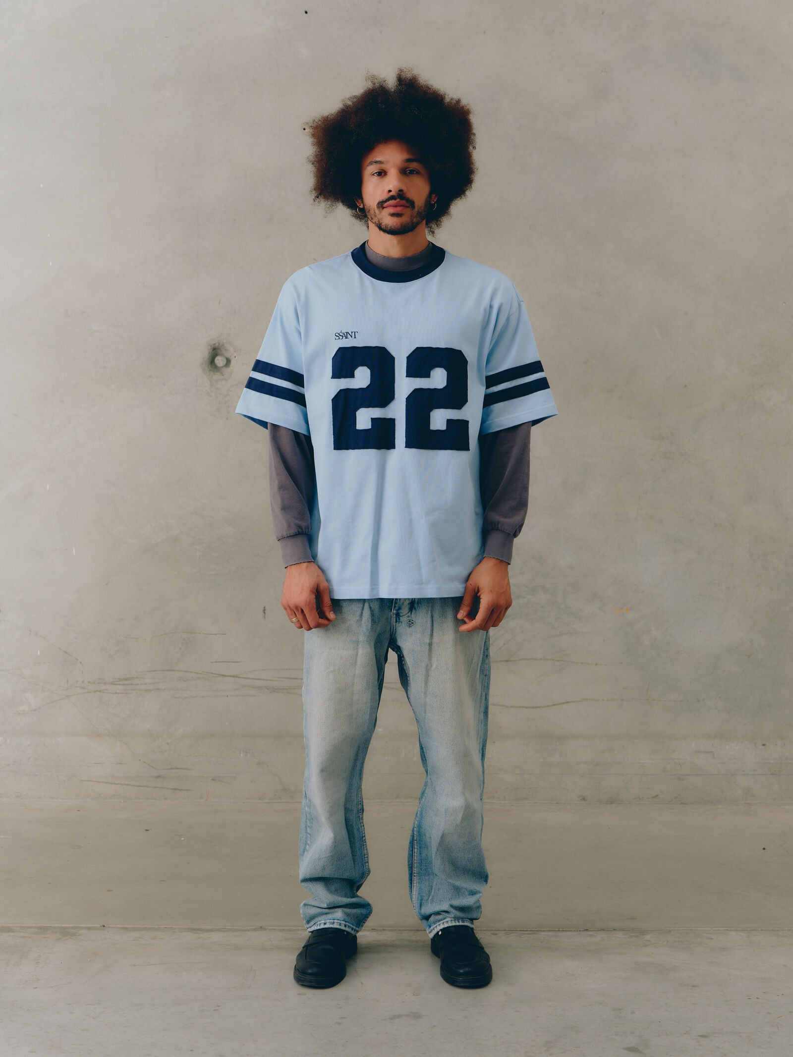 Elysian Collective Ssaint Twenty Two Motion Tee Powder Blue
