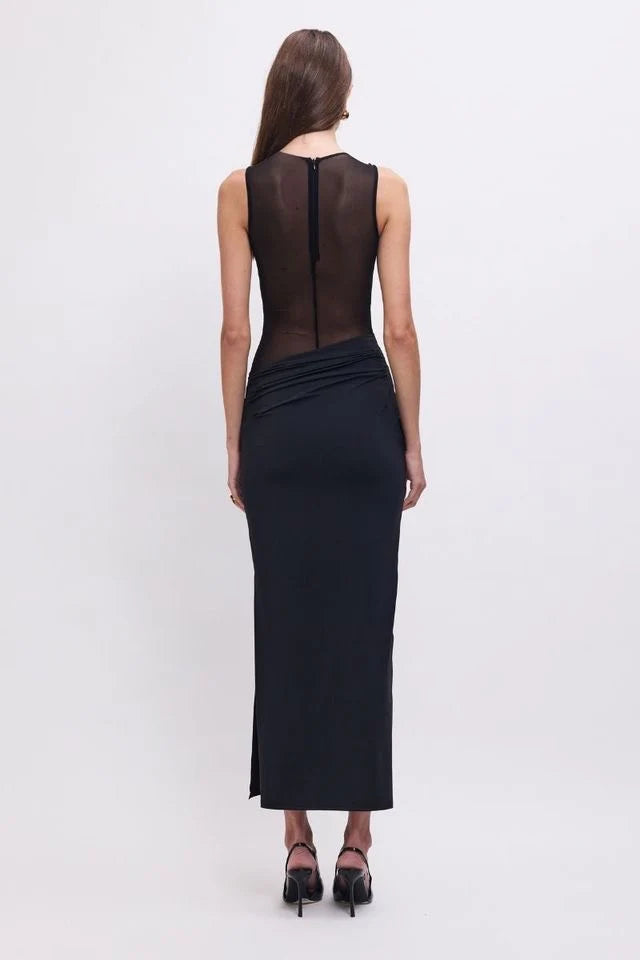 Elysian Collective Suboo Auguste Sleeveless Maxi Dress Black