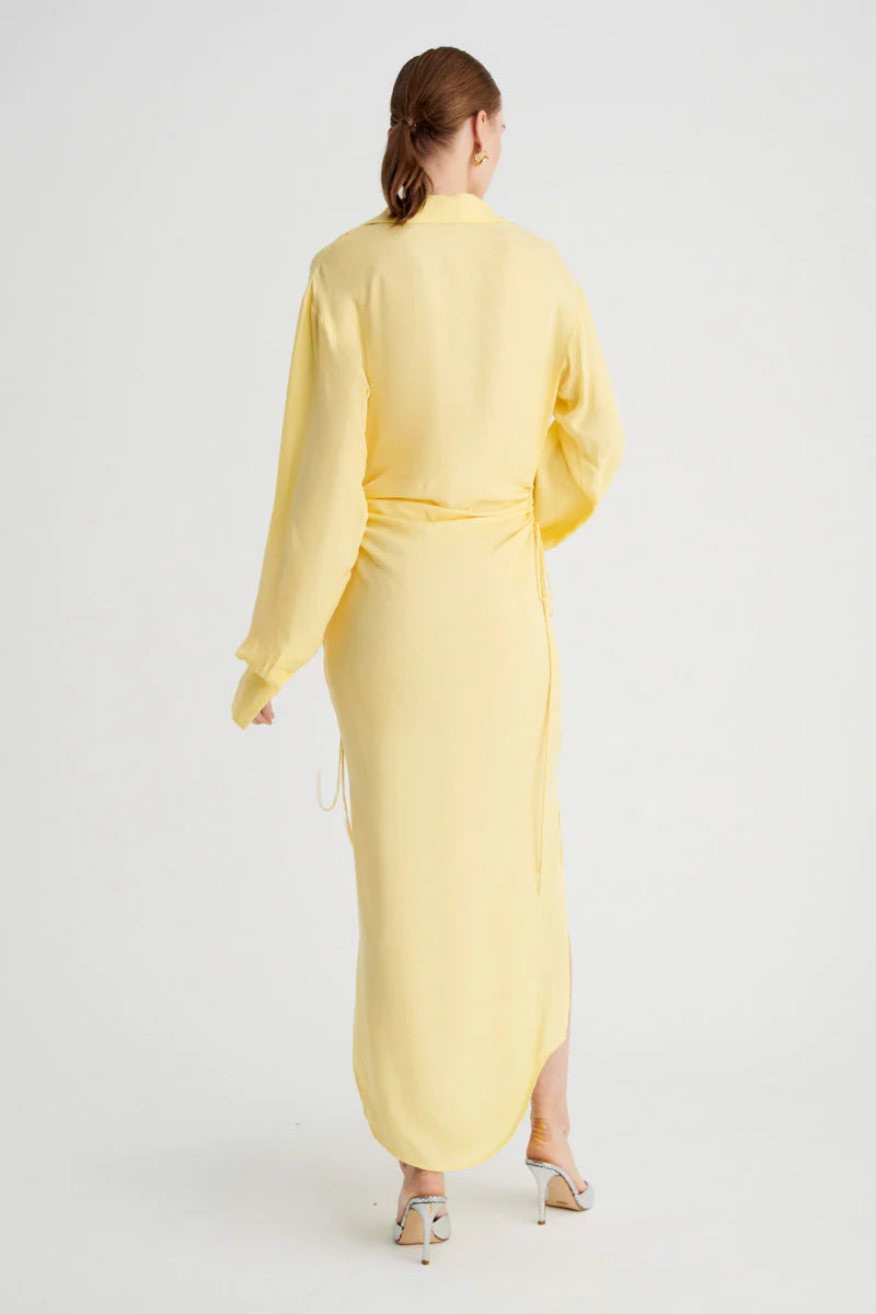 Elysian Collective Suboo Halley Maxi Shirt Dress Butter