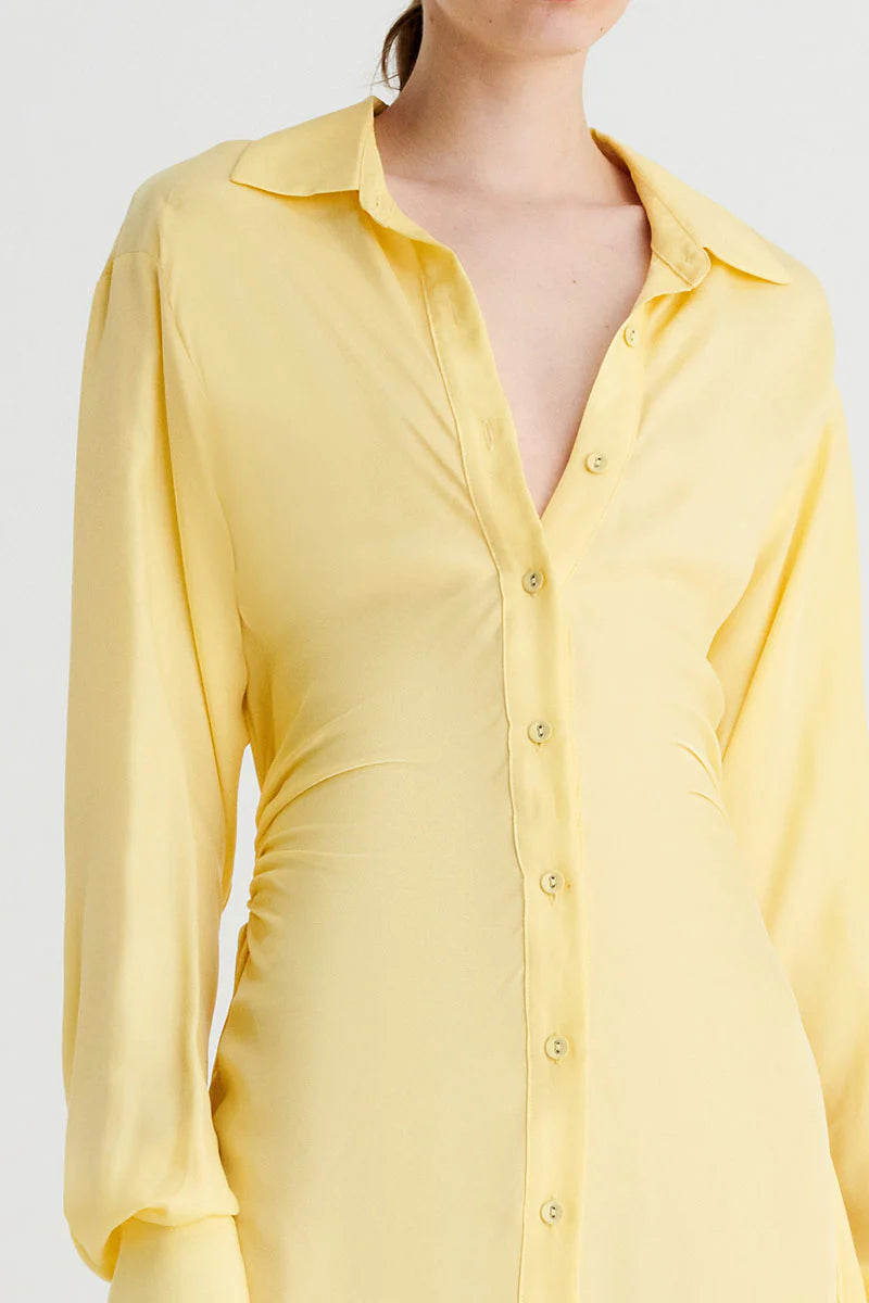 Elysian Collective Suboo Halley Maxi Shirt Dress Butter