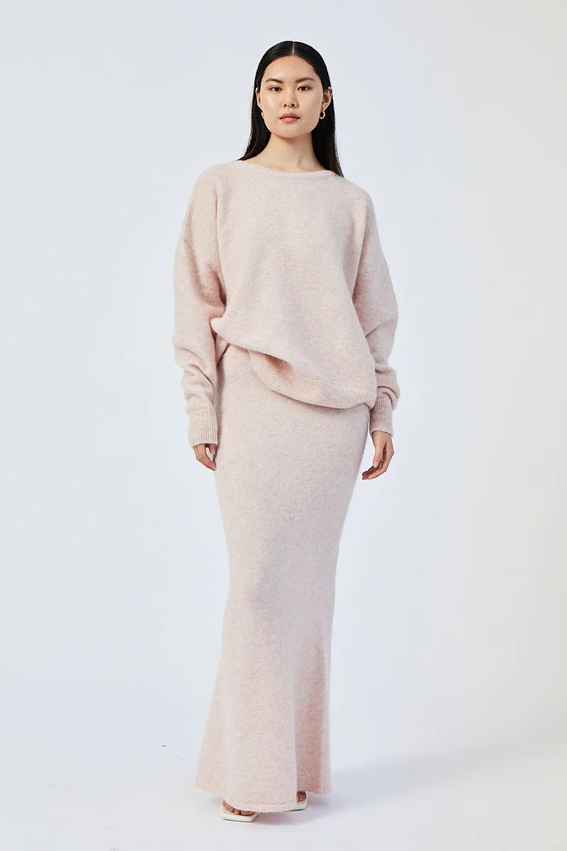 Elysian Collective Suboo Mollie Knit Skirt Light Pink