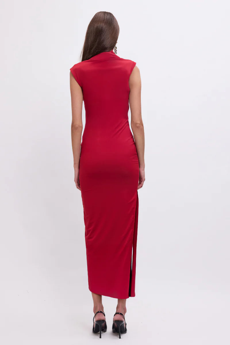 Elysian Collective Suboo Phoebe Maxi Dress Red