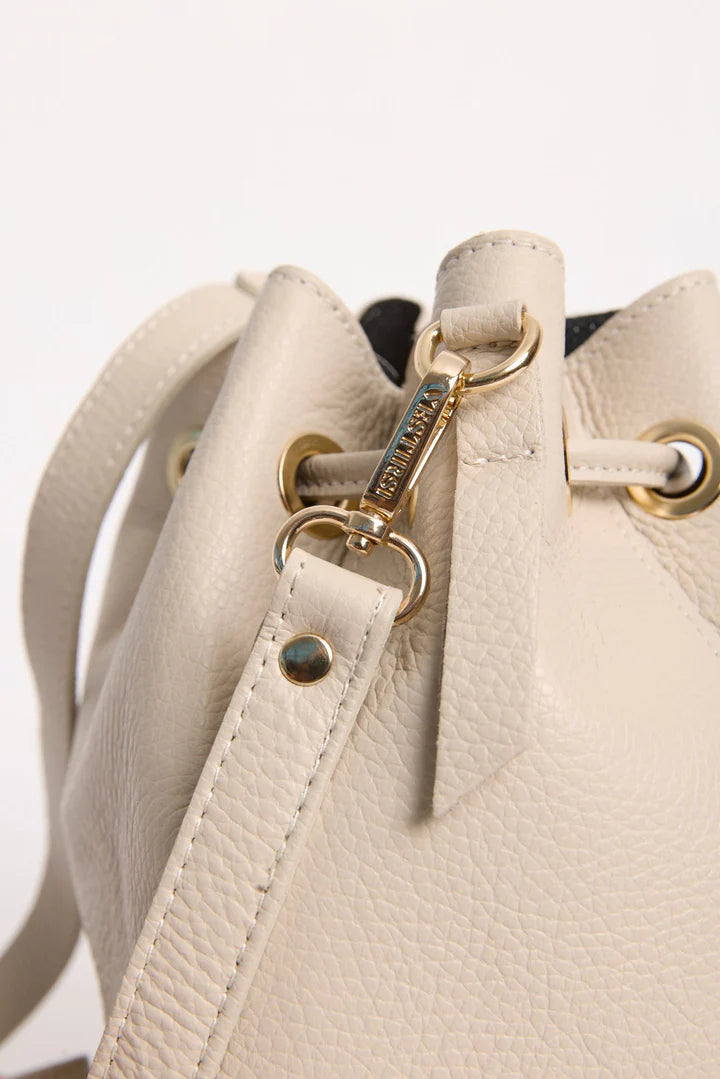 Elysian Collective Vestirsi Bridgetta Bucket Bag Ivory