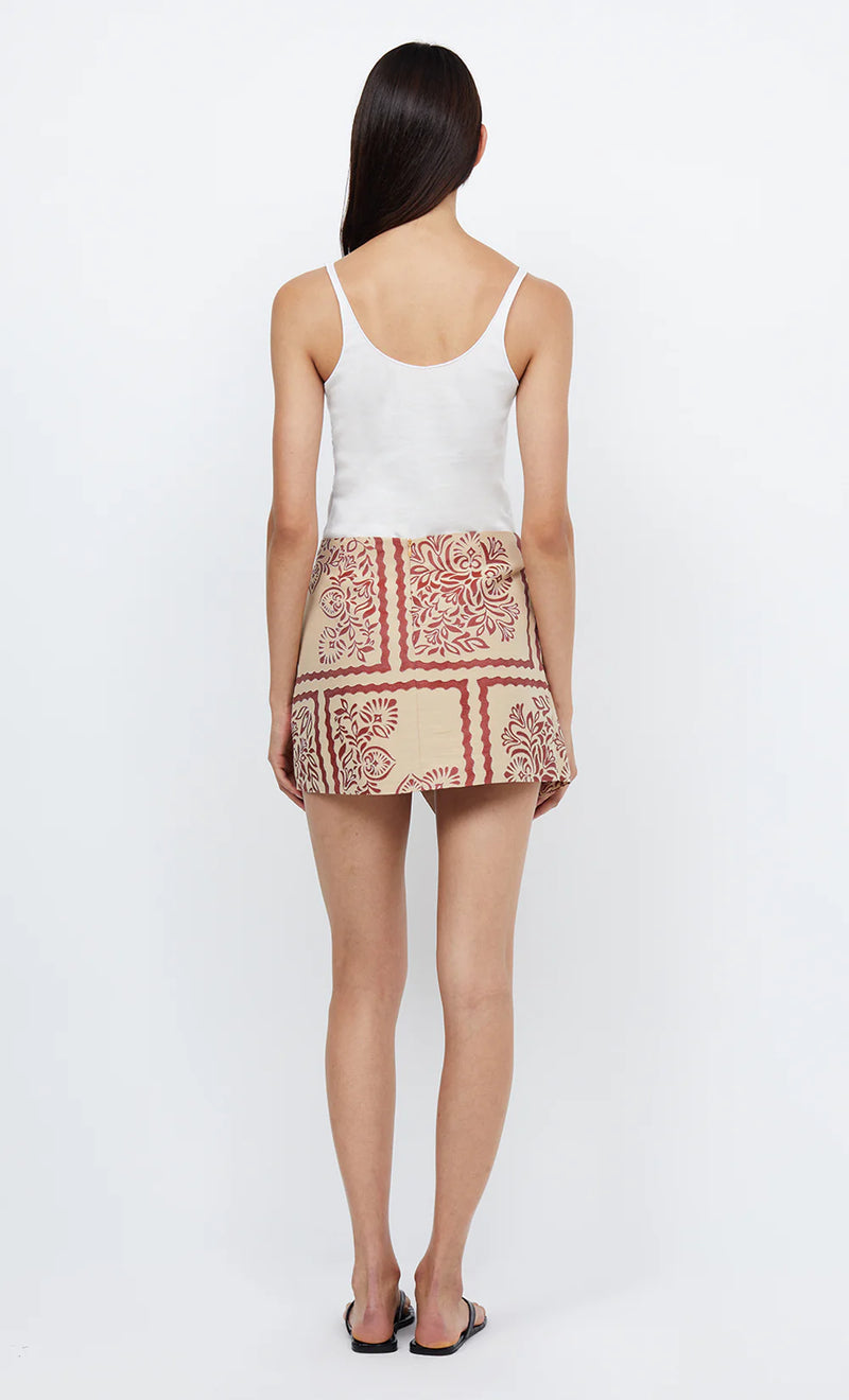 Elysian Collective Bec and Bridge Palm Bliss Wrap Mini Skirt 