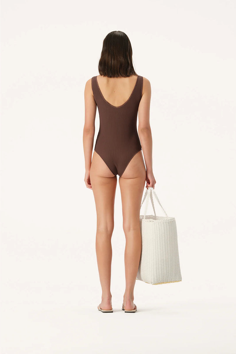 Elysian Collective Elka Collective Lya Knit Bodysuit - Chocolate