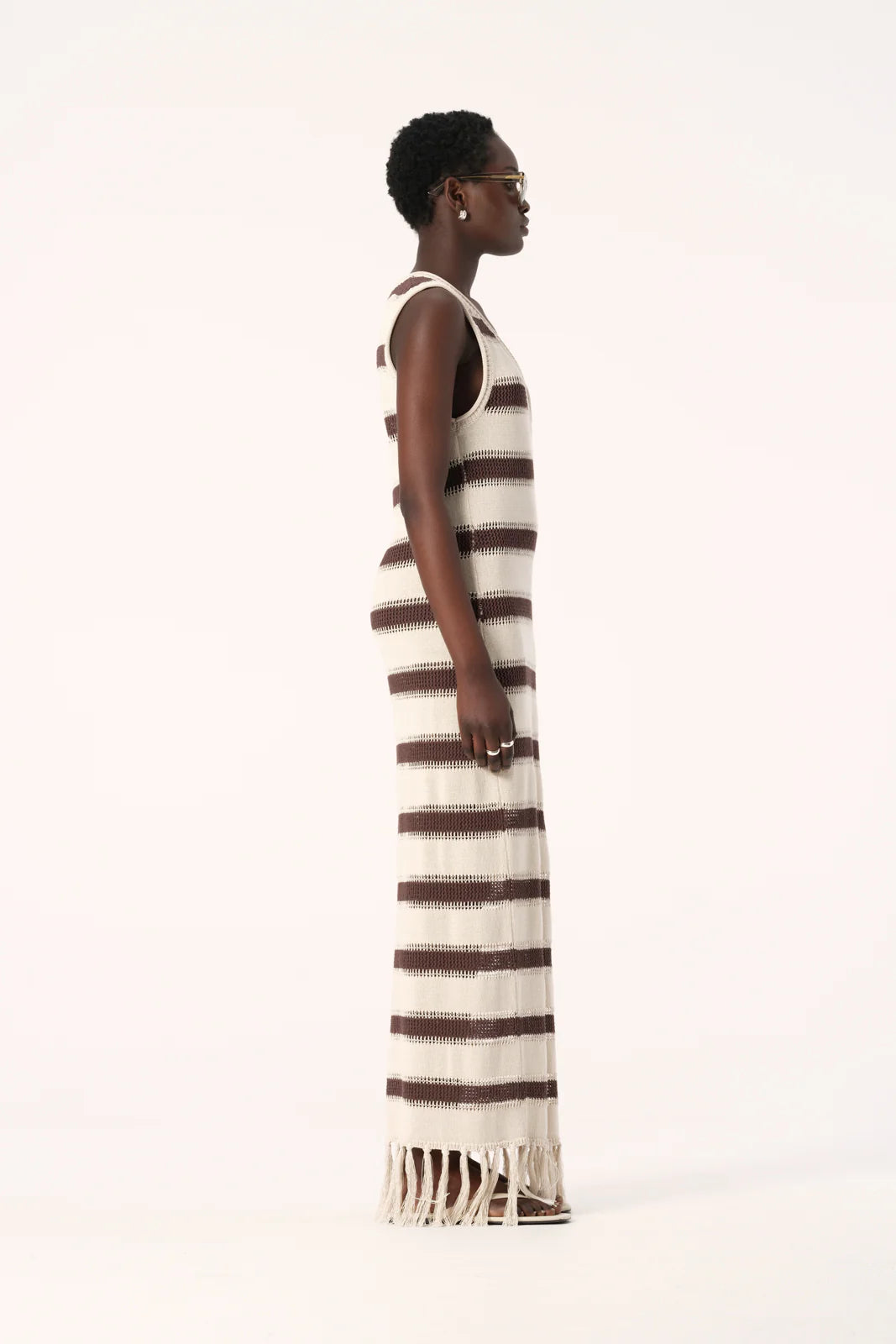 Elysian Collective - Elka Collective Sintra Knit Dress (Chocolate Ecru)