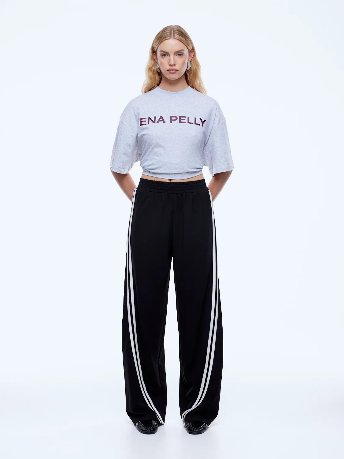 Elysian Collective Ena Pelly Valentina Jersey Pant Black / Off White