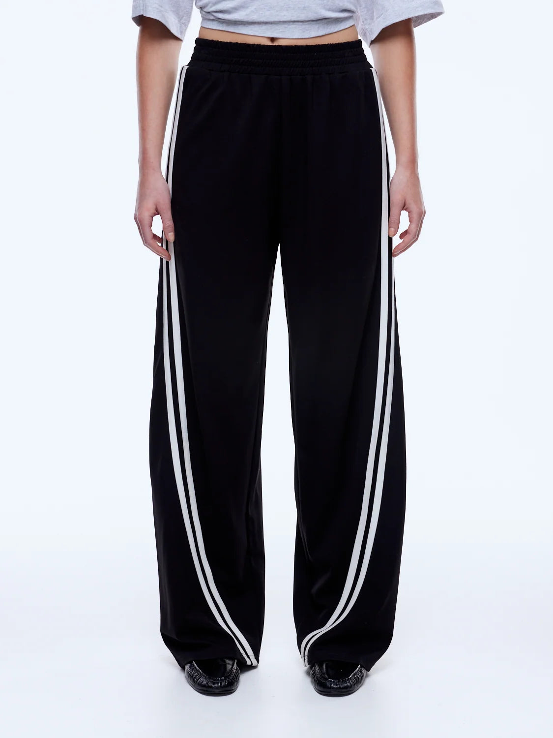 Elysian Collective Ena Pelly Valentina Jersey Pant Black / Off White