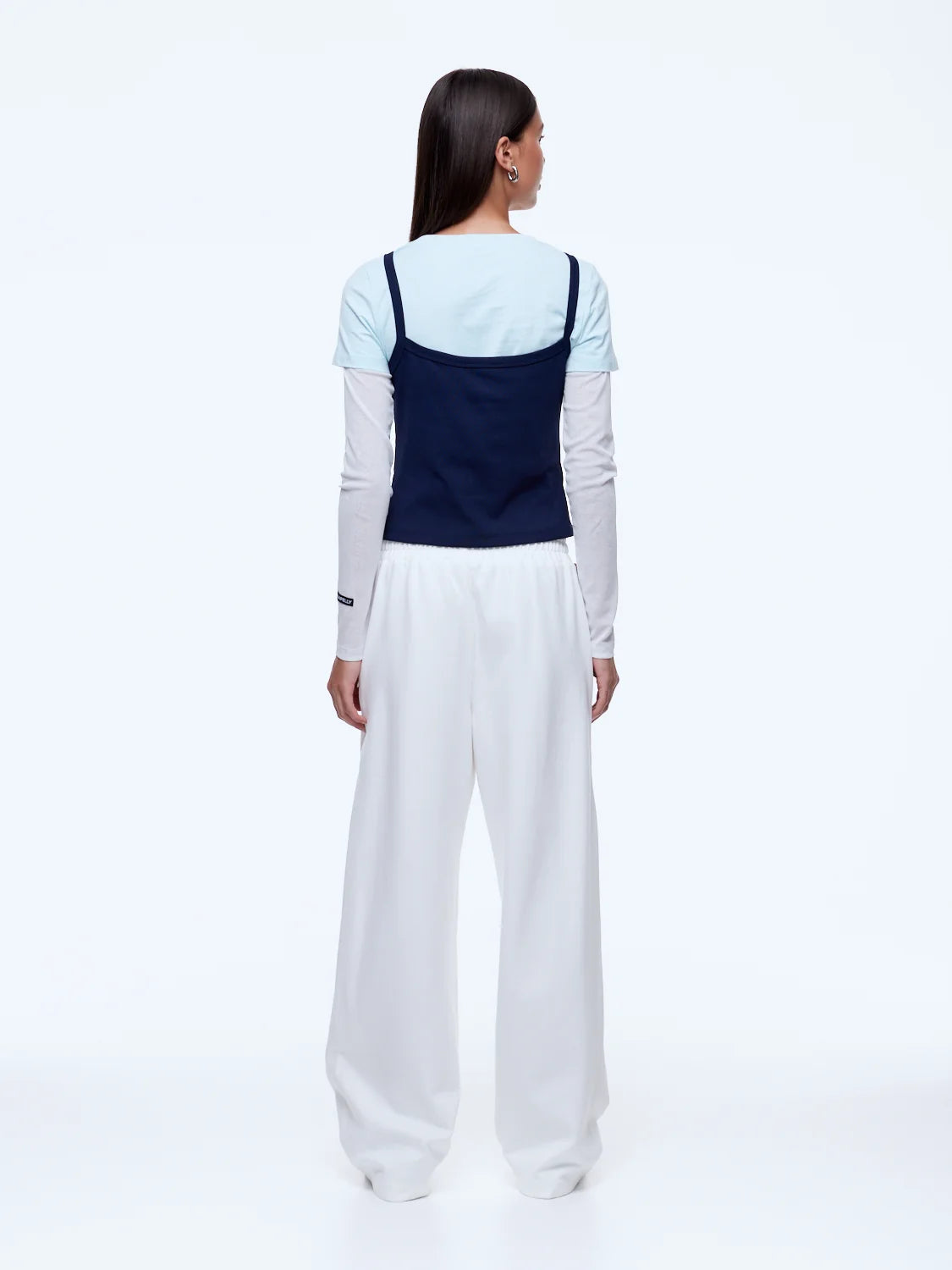 Elysian Collective Valentina Jersey Pant Cream Burgundy