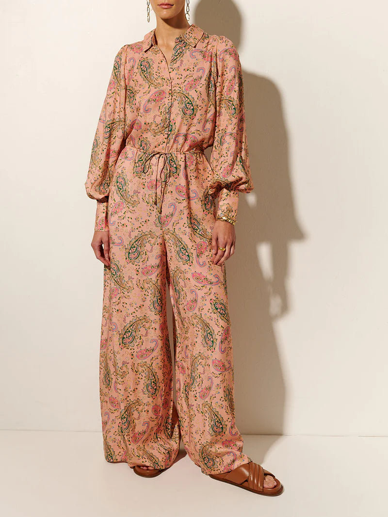 Elysian Collective - Kivari Isha Jumpsuit (Pink Paisley))