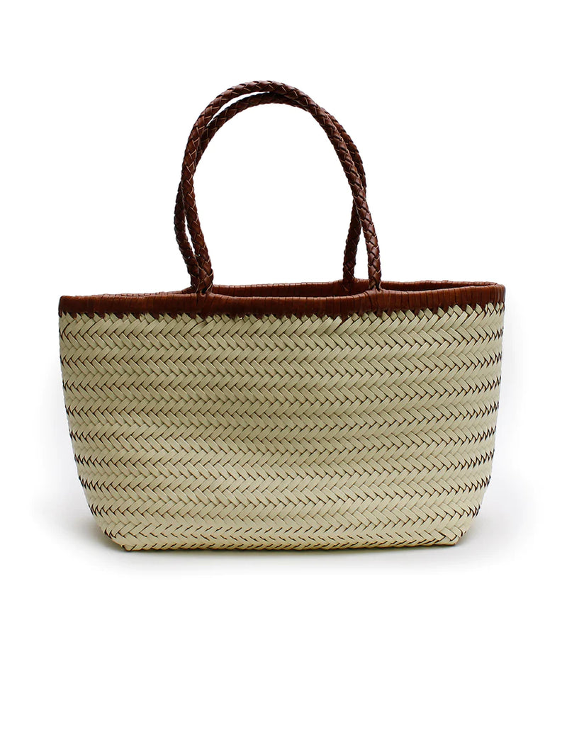 Tan woven discount bag