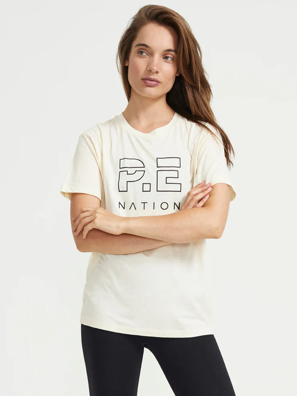 Elysian Collective PE Nation Heads Up Tee Off White