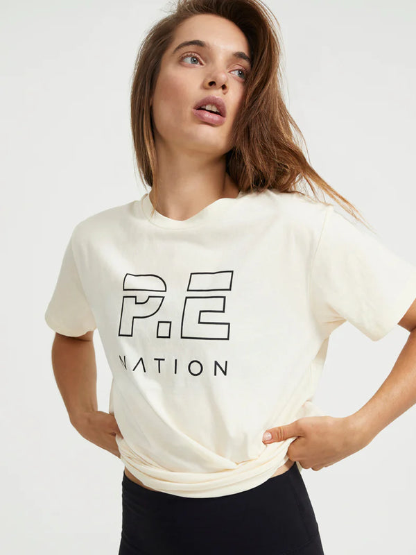 Elysian Collective PE Nation Heads Up Tee Off White