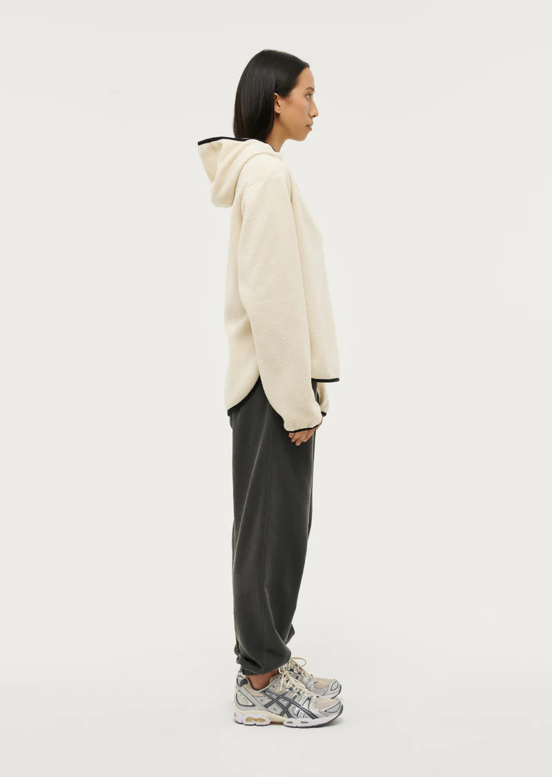 Elysian Collective Pe Nation Sherpa Hoodie Pearled Ivory