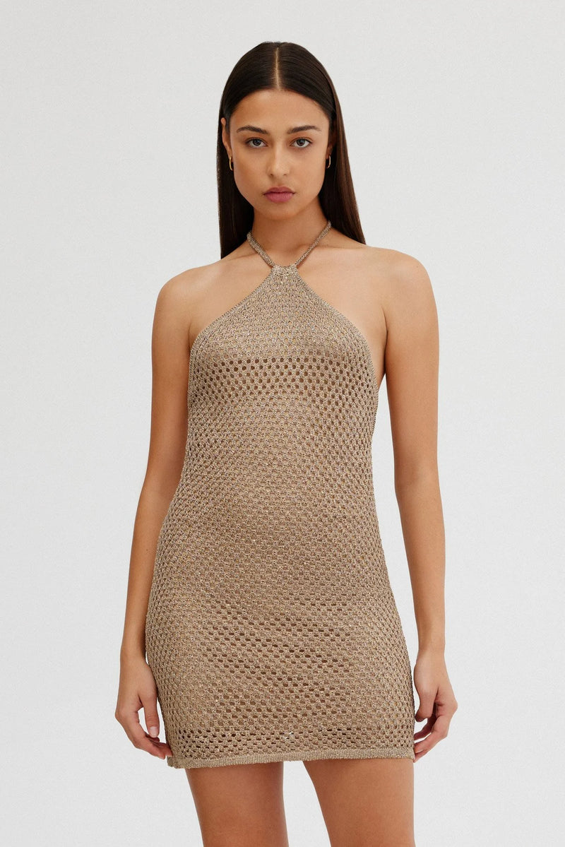 Elysian Collective Significant Other Siena Mini Dress - Gold