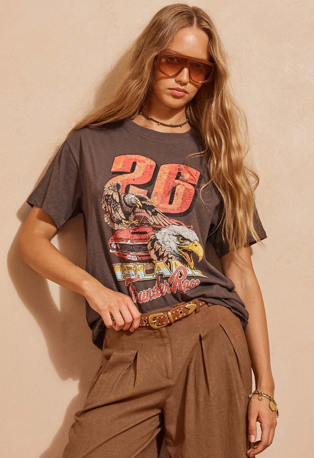Elysian Collective Spell Island Thunder Tee Charcoal