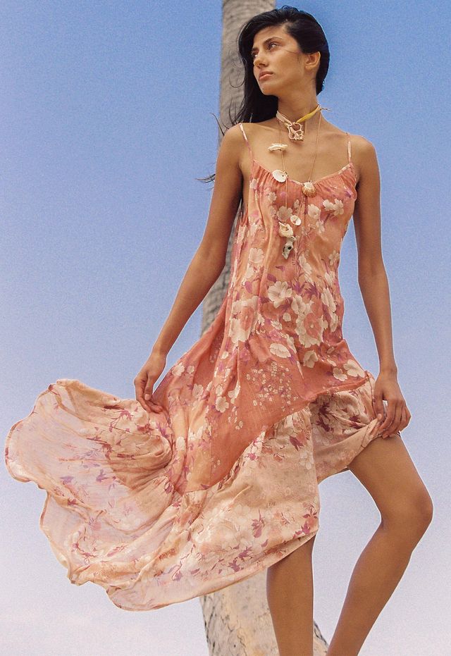Elysian Collective Spell Isola Strappy Dress Sunfade